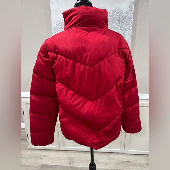 2/$15 Maurice’s Red Short Puffer Coat - Picture 4 of 4